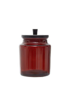 Apothecary-Style Amber Glass Storage Canister