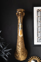 Antique Bronze Ostrich Wall Light