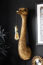 Antique Bronze Ostrich Wall Light