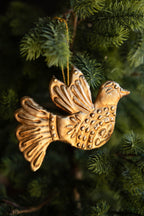 Antique Gold Dove Christmas Tree Decoration