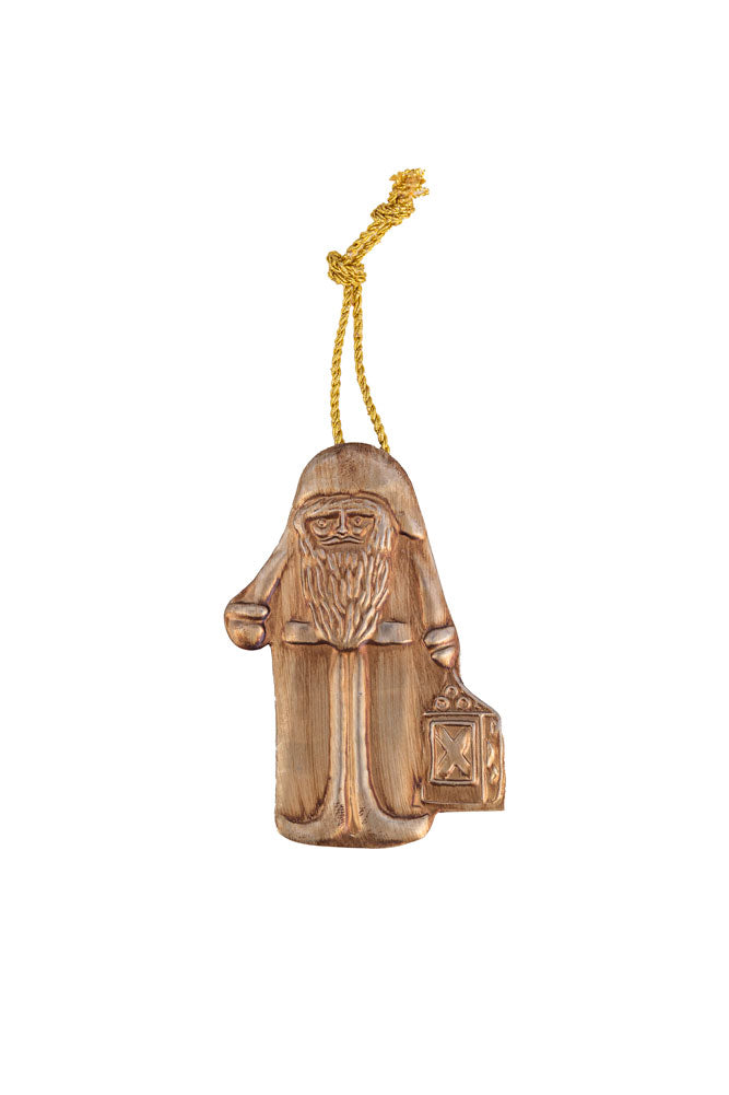 Antique Gold Santa Christmas Tree Decoration