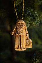 Antique Gold Santa Christmas Tree Decoration