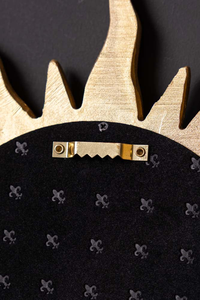 Antique Gold Sun Convex Mirror