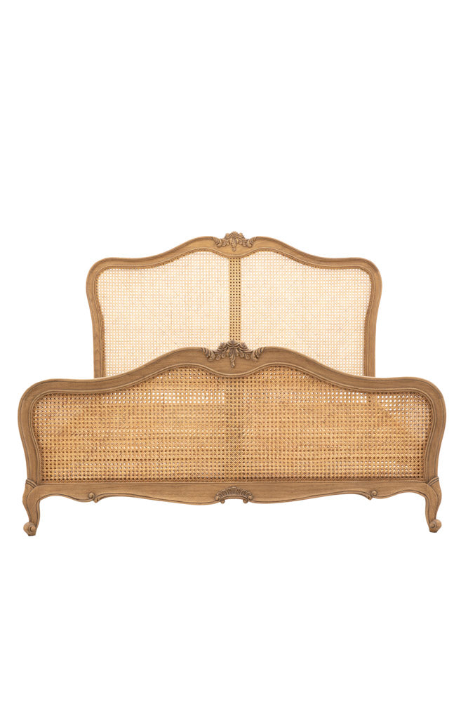 Antique-Style Wooden Bedframe - Available in Two Sizes