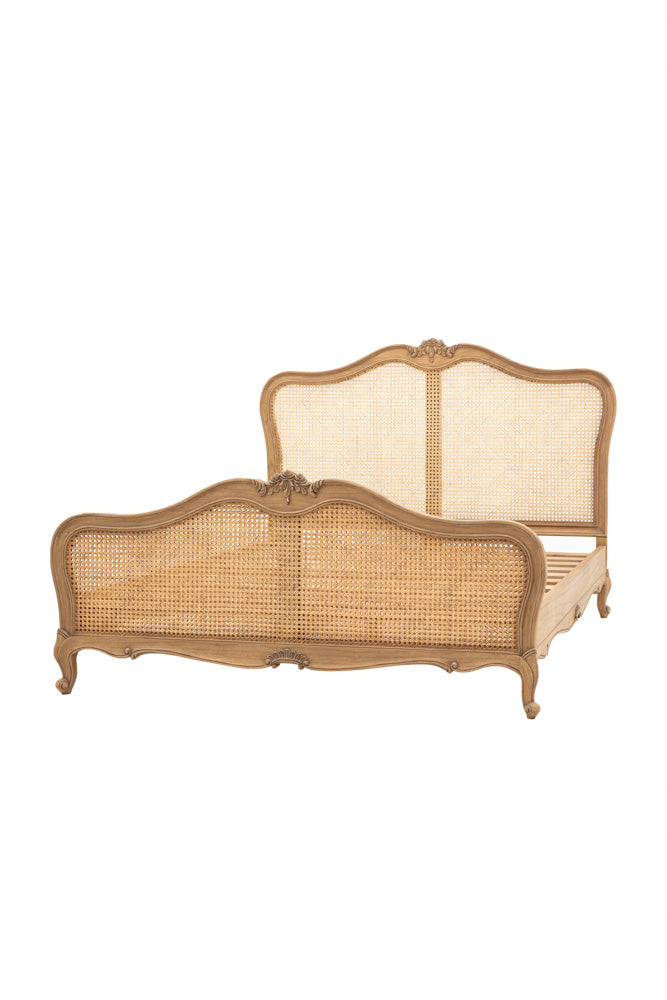 Antique-Style Wooden Bedframe - Available in Two Sizes