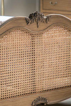 Antique-Style Wooden Bedframe - Available in Two Sizes