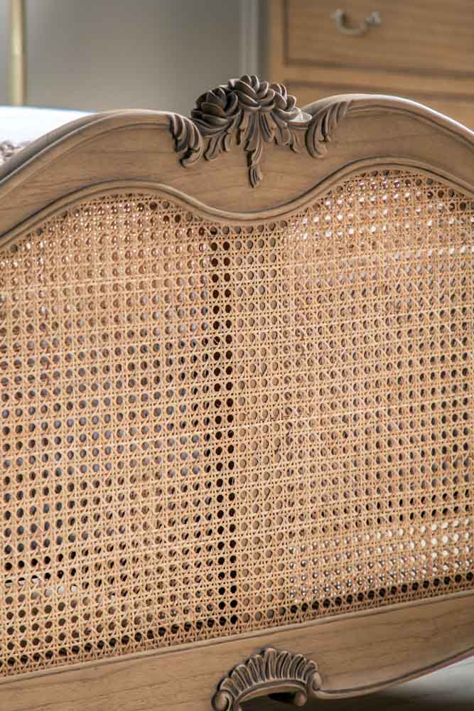 Antique-Style Wooden Bedframe - Available in Two Sizes