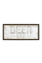 Vintage-Style Beer Bar Mirror