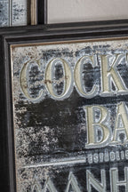 Vintage-Style Cocktail Mirror