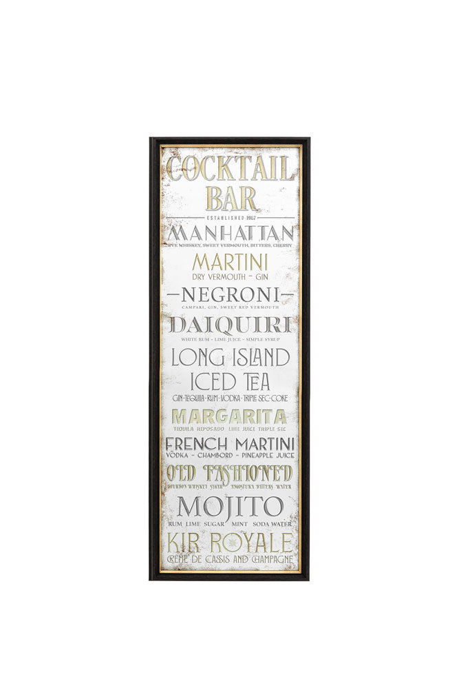 Vintage-Style Cocktail Mirror