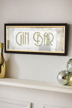 Vintage-Style Gin Bar Mirror