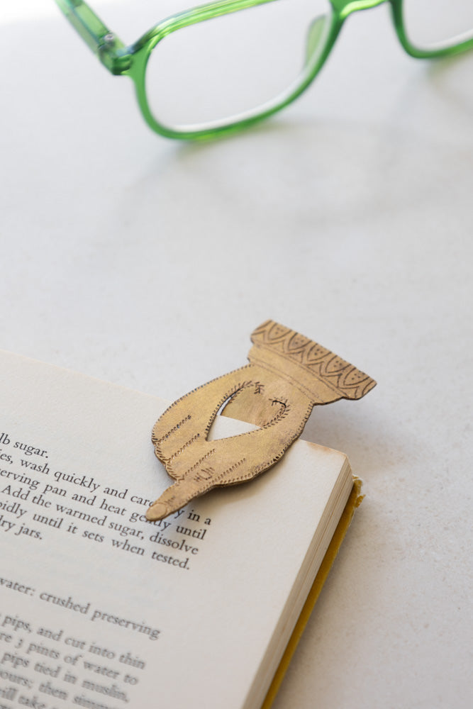 Antiqued-Effect Bookmark Hand