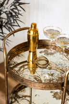 Stunning Antiqued-Gold Effect Drinks Trolley