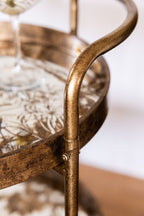Stunning Antiqued-Gold Effect Drinks Trolley