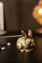 Antiqued-Gold Rabbit Candle Snuffer