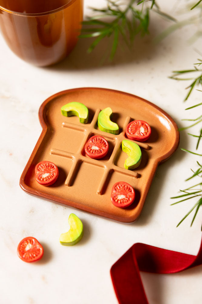 Avocado & Tomato on Toast Noughts & Crosses Game