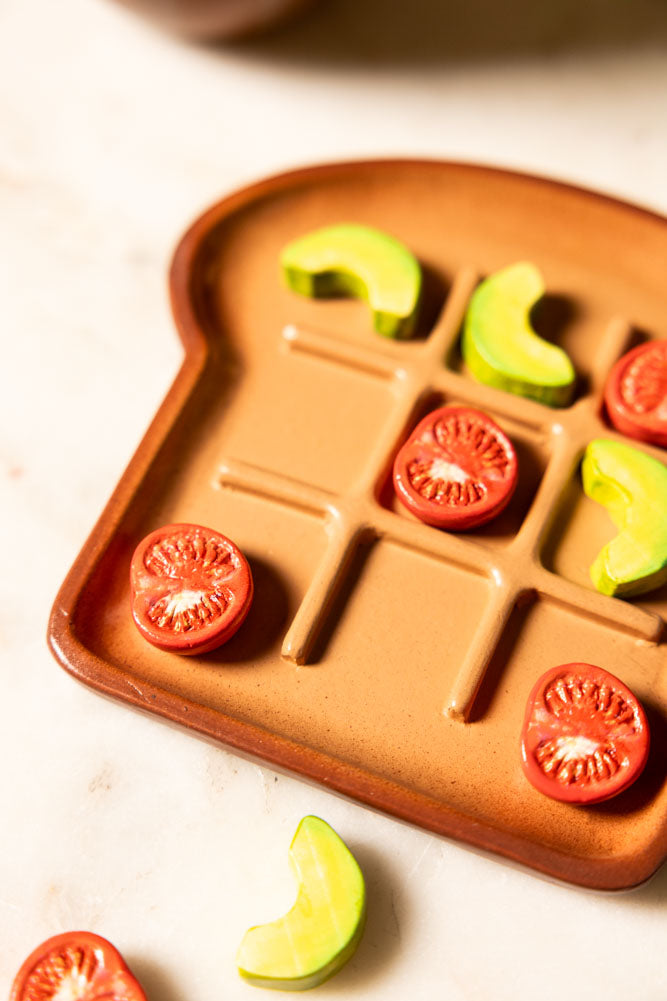 Avocado & Tomato on Toast Noughts & Crosses Game