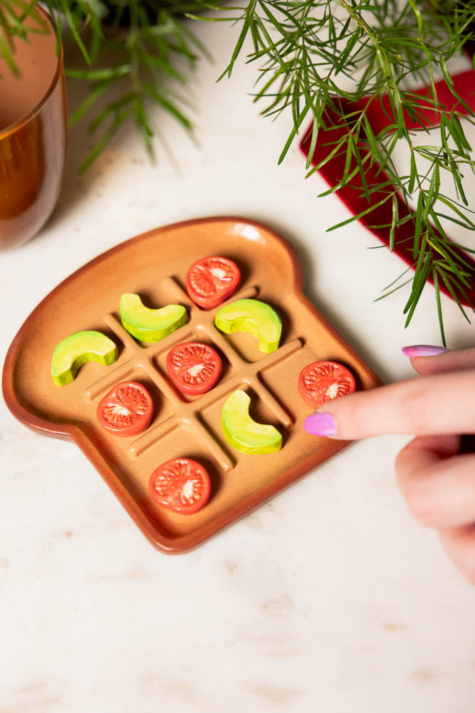 Avocado & Tomato on Toast Noughts & Crosses Game
