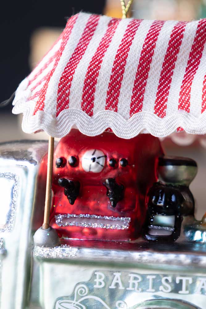 Barista Glass Christmas Tree Decoration