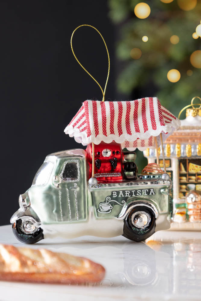 Barista Glass Christmas Tree Decoration