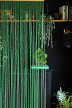 Beaded Curtain in Green