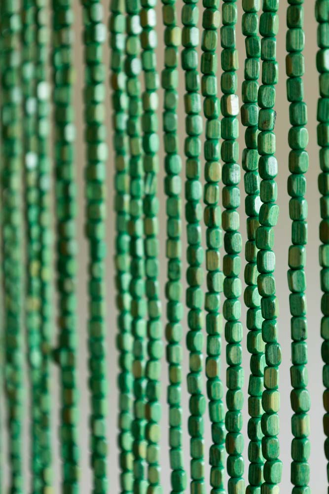 Beaded Curtain in Green
