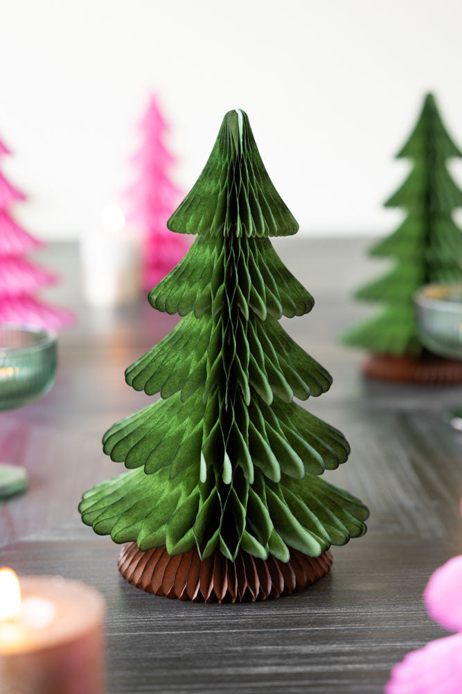 Beautiful Handcrafted Paper Christmas Tree in Moss