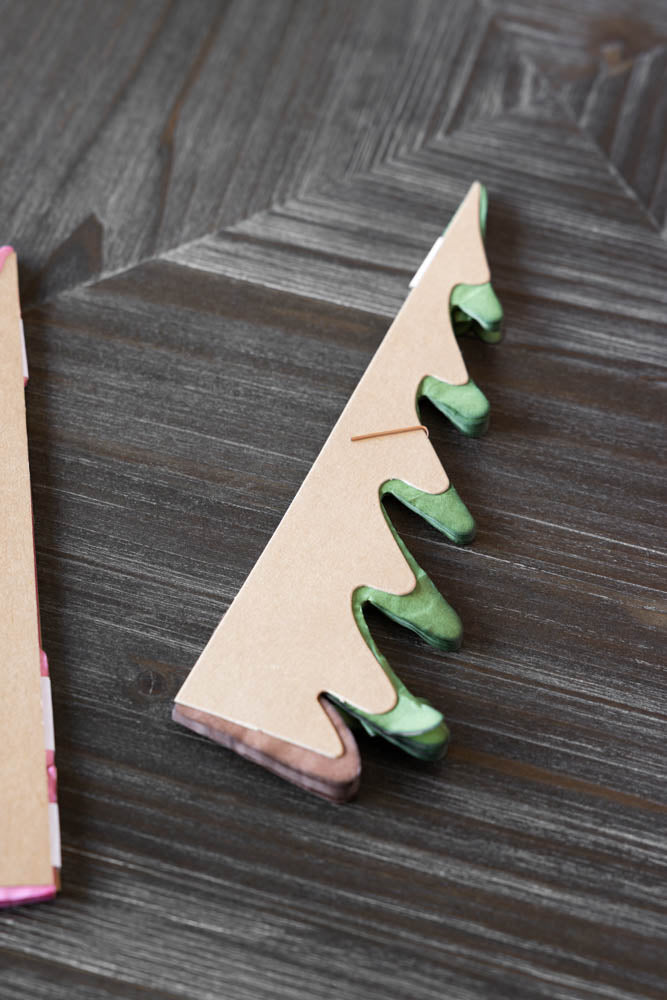 Beautiful Handcrafted Paper Christmas Tree in Moss