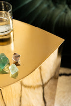 Beautiful Brass Heart Side Table