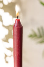 Beautiful Dinner Candle - Bordeaux Red