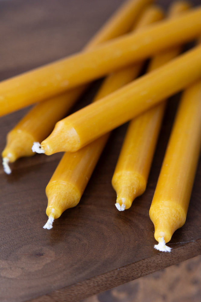 Beautiful Dinner Candle - Honey Yellow