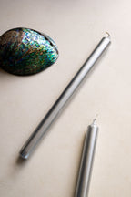 Beautiful Dinner Candle - Metallic Silver