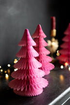 Beautiful Handcrafted Paper Christmas Tree in Rose