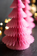 Beautiful Handcrafted Paper Christmas Tree in Rose