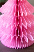 Beautiful Handcrafted Paper Christmas Tree in Rose