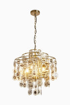 Beautiful Layered Shell Disc Chandelier