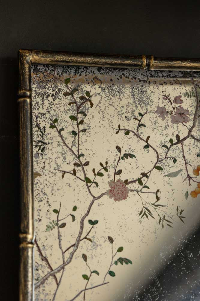 Beautiful Pink Chinoiserie Decorative Mirror