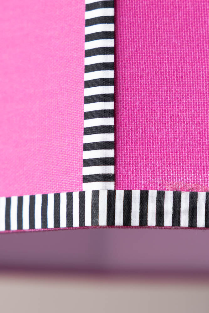 Beautiful Pink Linen Lampshade