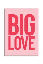 Big Love Red & Pink Art Print - Unframed