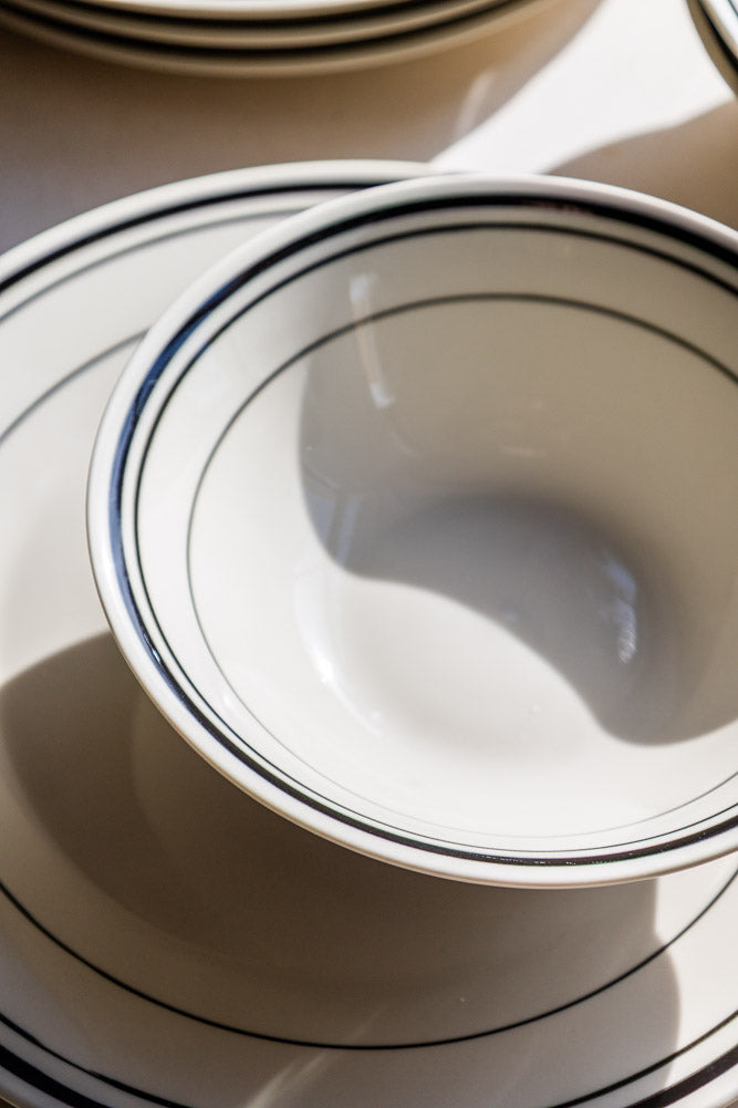 Bistro Style Black & White Dinnerware - 2 Options Available