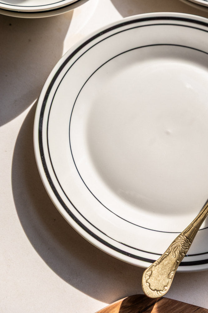 Bistro Style Black & White Dinnerware - 2 Options Available