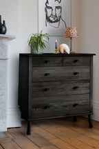 Black 5-Drawer Chest