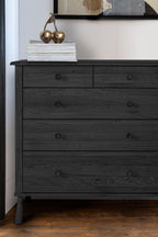 Black 5-Drawer Chest