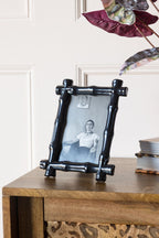 Black Bamboo Effect Photo Frame