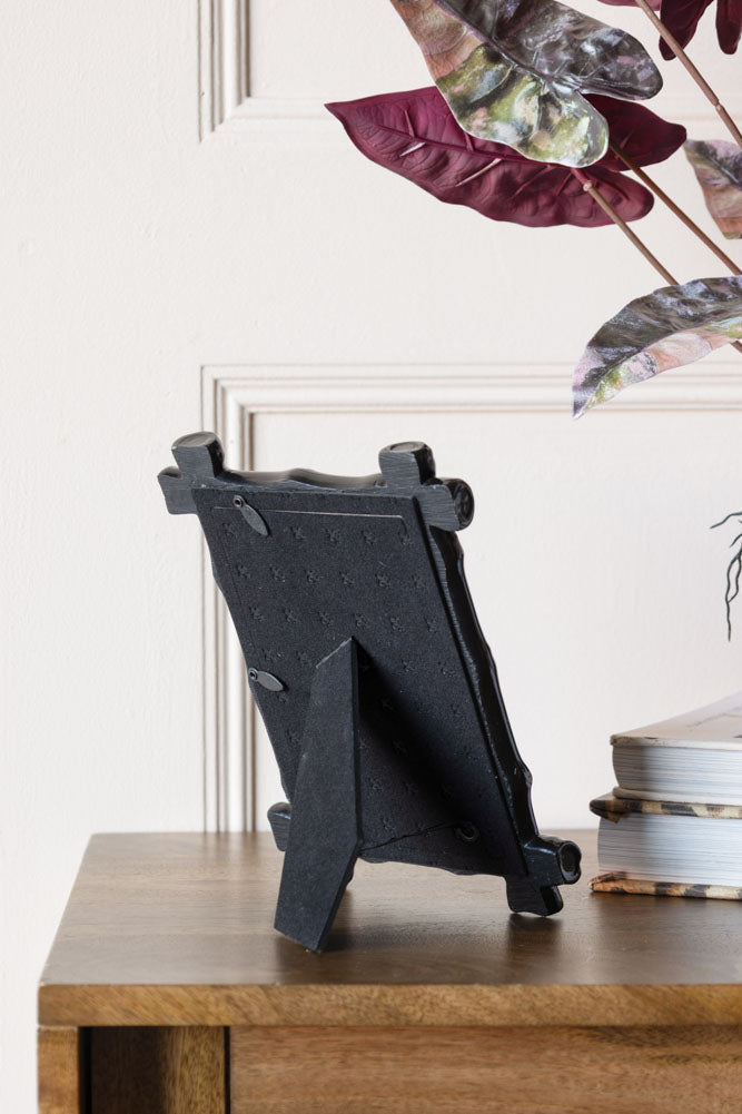 Black Bamboo Effect Photo Frame