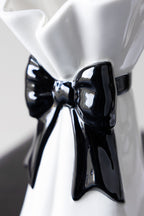 Black Bow Flower Vase