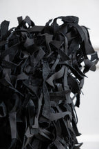 Black Leather Cushion Cover