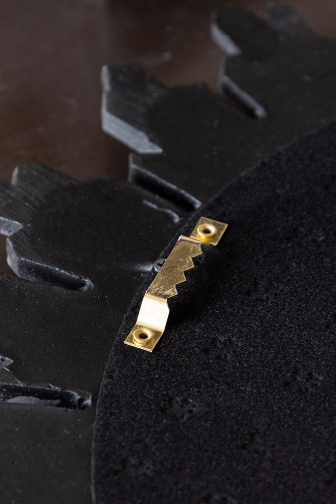 Black Starburst Traditional Convex Mirror