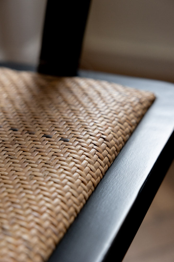 Black Wicker Swivel Desk Chair