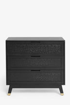 Black Leopard Print Chest Of Drawers